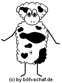 Kuhflecken-Schaf