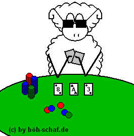 Schaf pokert
