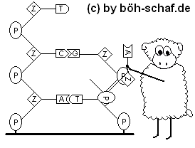 Schaf bastelt Helix